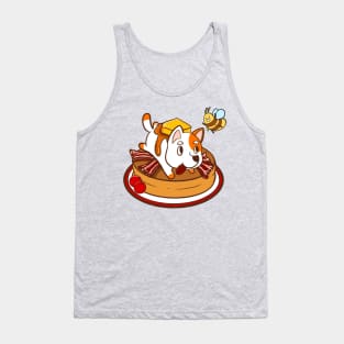 Cute waffle and dog Tank Top